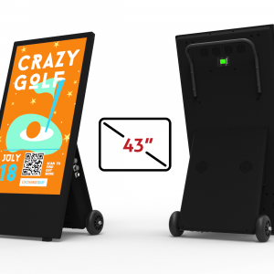 Image of our 43 inch Ultra Brightness A-Board Advertising Display