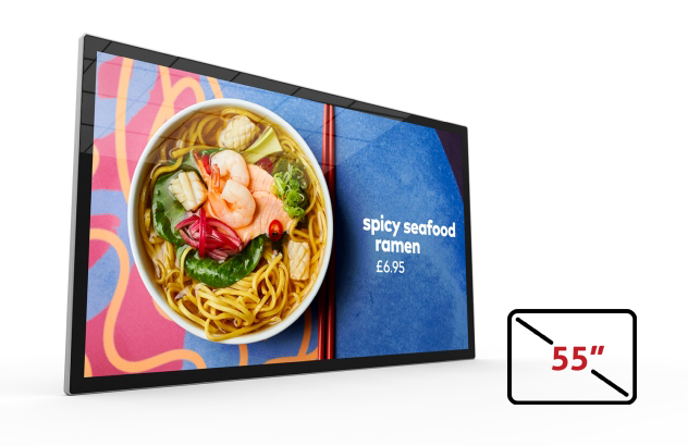 Image of our Slimline Advertising Display 55 inch