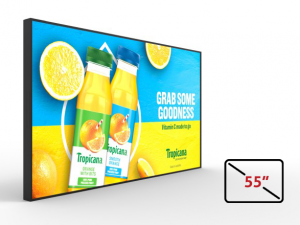 Image of our 55 inch Ultra Bright Window Advertising Display